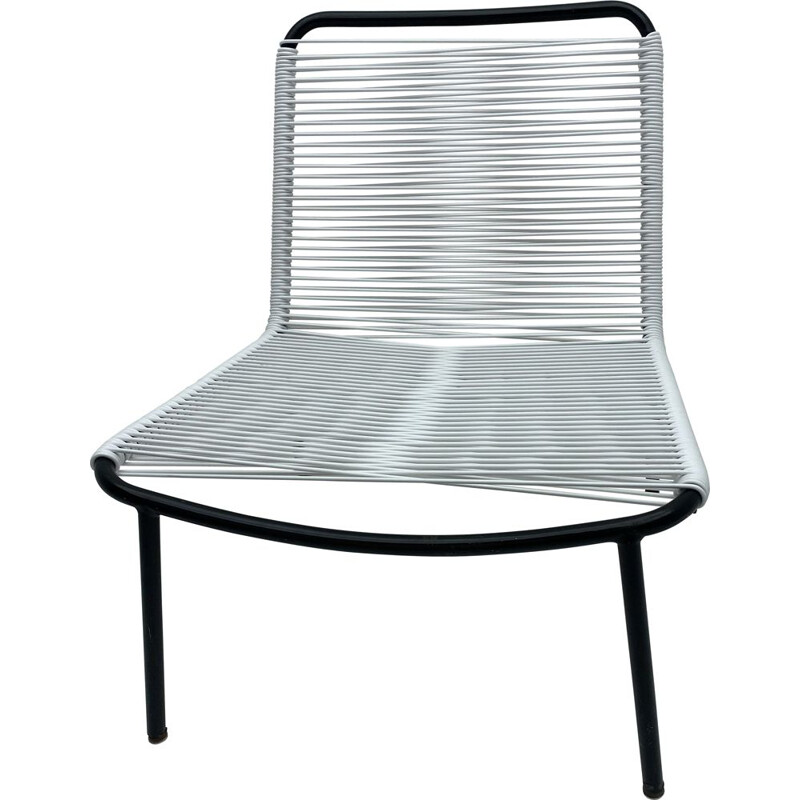 Vintage scoubidou thread chair Monpoix 1950s