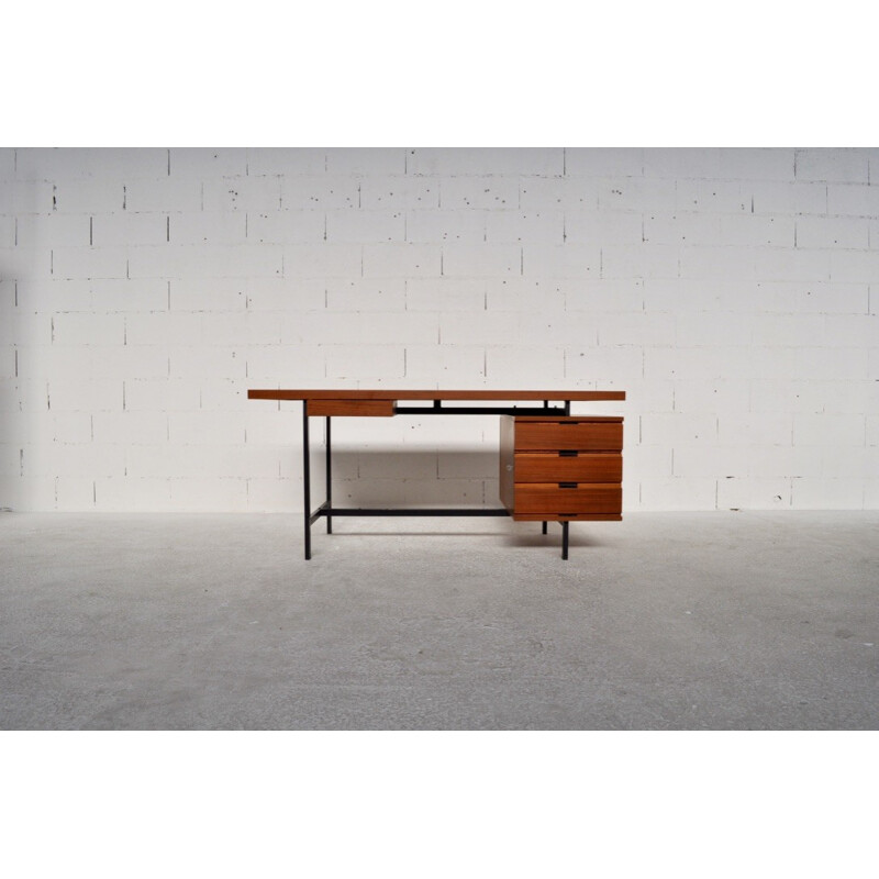 Minvielle desk in mahogany, Pierre GUARICHE  - 1955