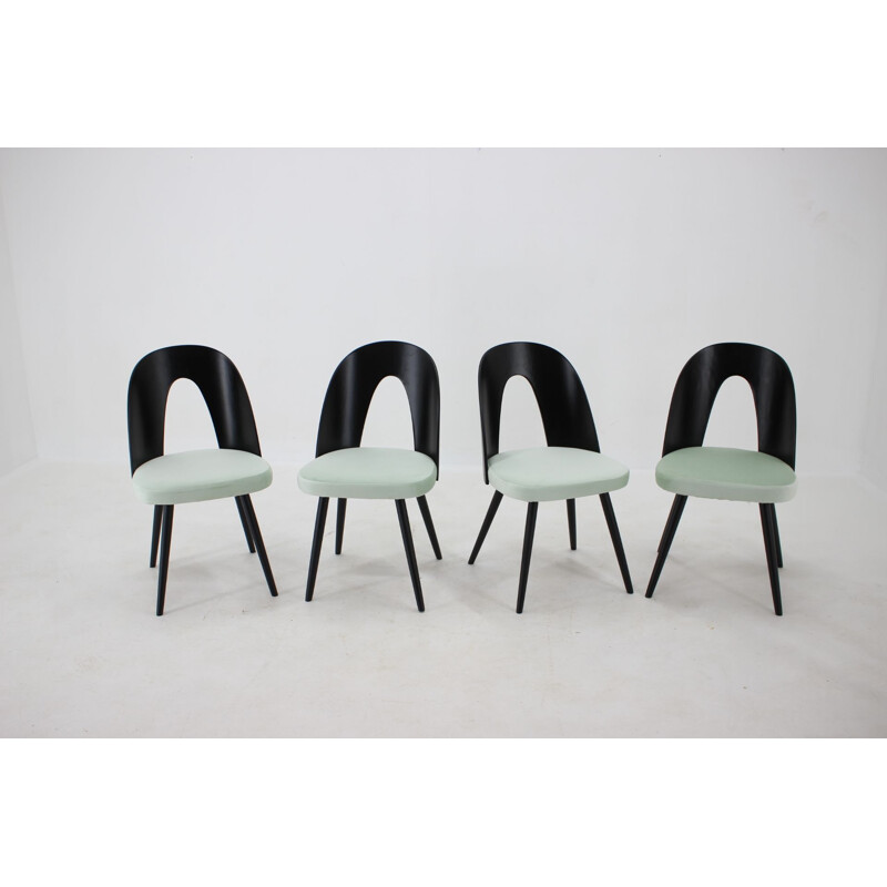  Set of 4 vintage chairs by Antonin Suman Czechoslovakia 1960s