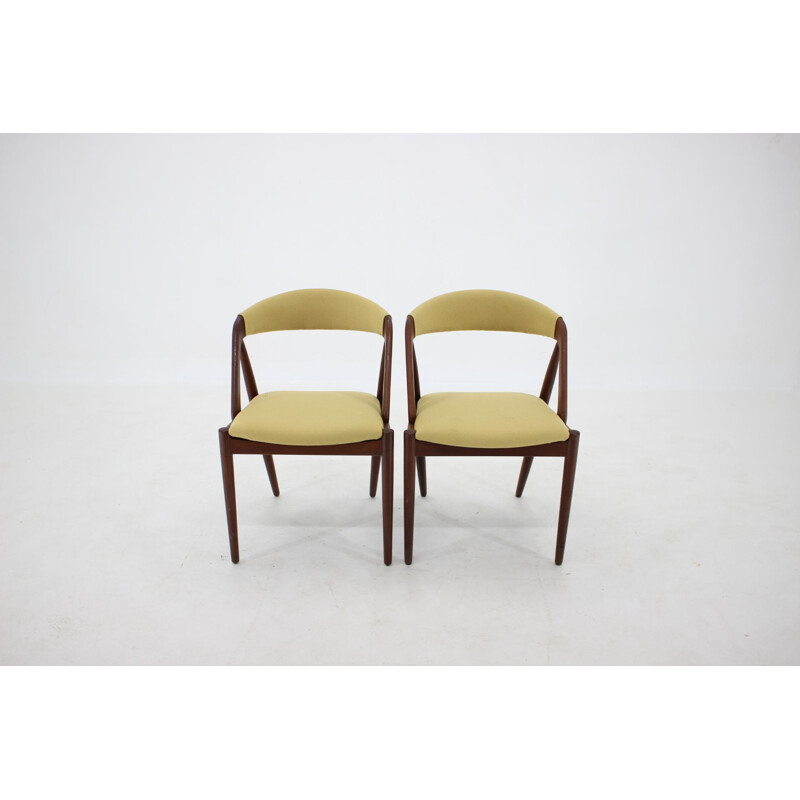 Set of 6 vintage teak chairs Model 31 by Kai Kristiansen for Shou Andersen Denmark 1960s