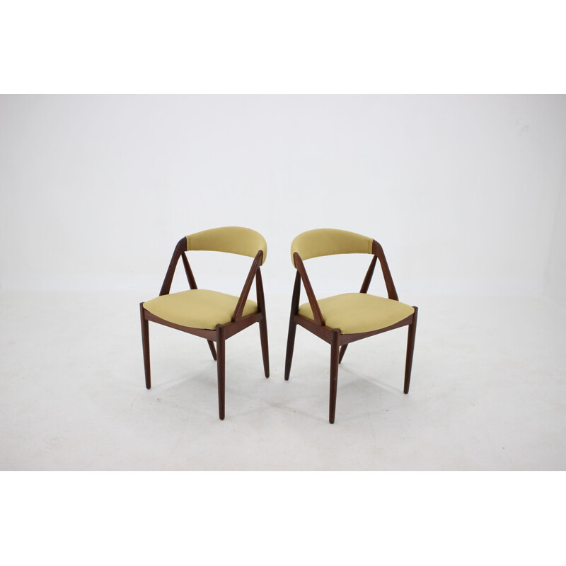 Set of 6 vintage teak chairs Model 31 by Kai Kristiansen for Shou Andersen Denmark 1960s