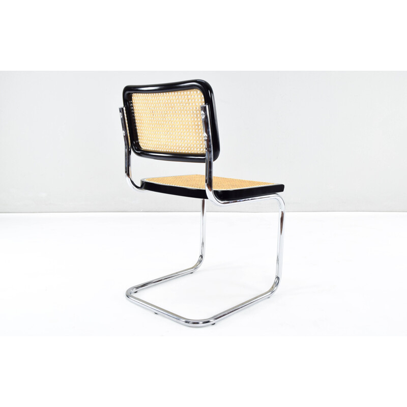 Set of 6 vintage Cesca B32 chairs by Marcel Breuer Italy 1970