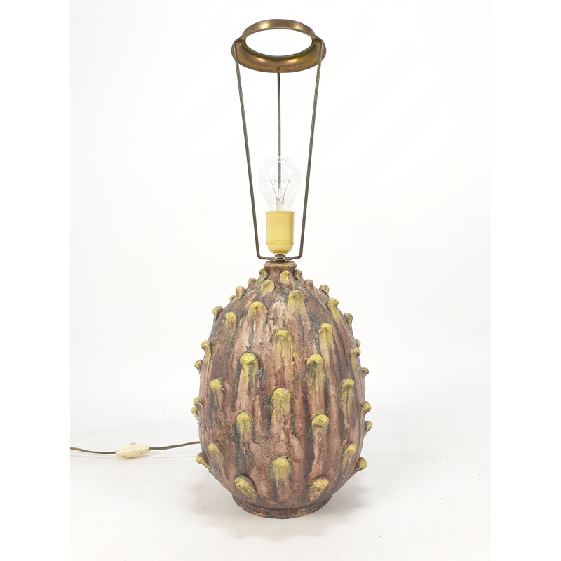 Lampe de table vintage en céramique de Marcello Fantoni pour Raymor, Italie 1960