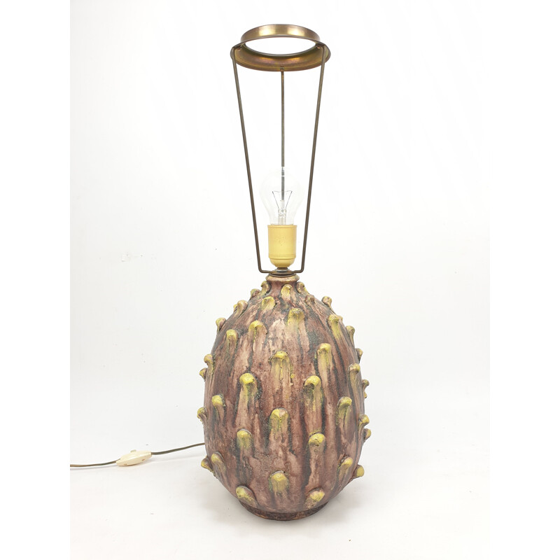 Lampe de table vintage en céramique de Marcello Fantoni pour Raymor, Italie 1960