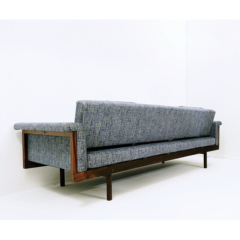 Vintage sofa Naeko fabric Gavina circa by Kazuhide Takahama Italy 1956s