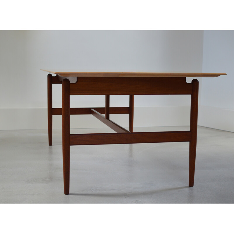 Danish Niels Vodder dining table in teak wood, Finn JUHL - 1950s