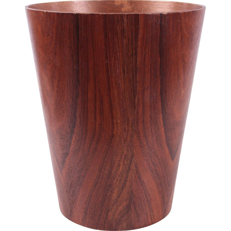 Vintage teak bin by Martin Åberg for Servex Sweden 1960s