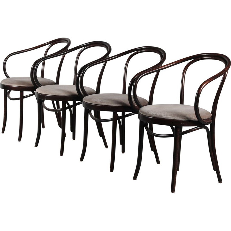 Set of 4 vintage B9 chairs by Thonet, France 1970