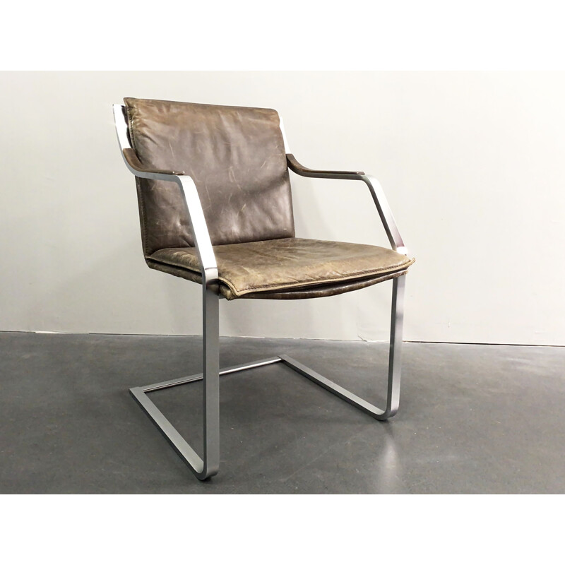 Vintage cantilever chair model Pattino by Rudolf Glatzel for Walter Knoll art collection Drei Punkt