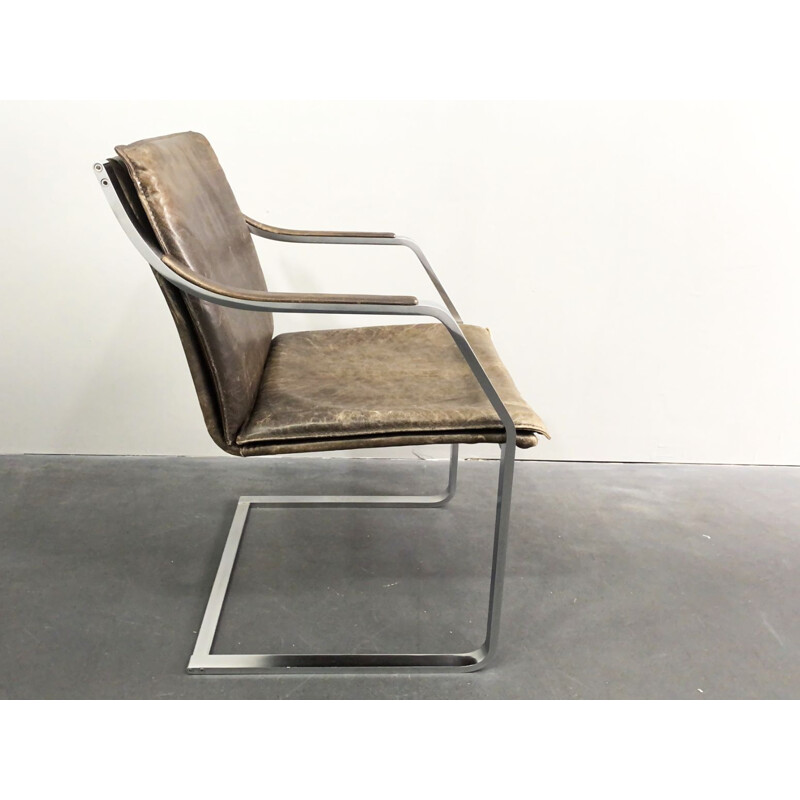 Vintage cantilever chair model Pattino by Rudolf Glatzel for Walter Knoll art collection Drei Punkt