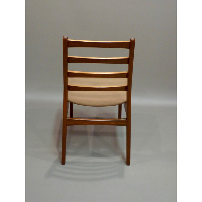 Set of 4 Scandinavian dining chairs in teak wood - 1950s