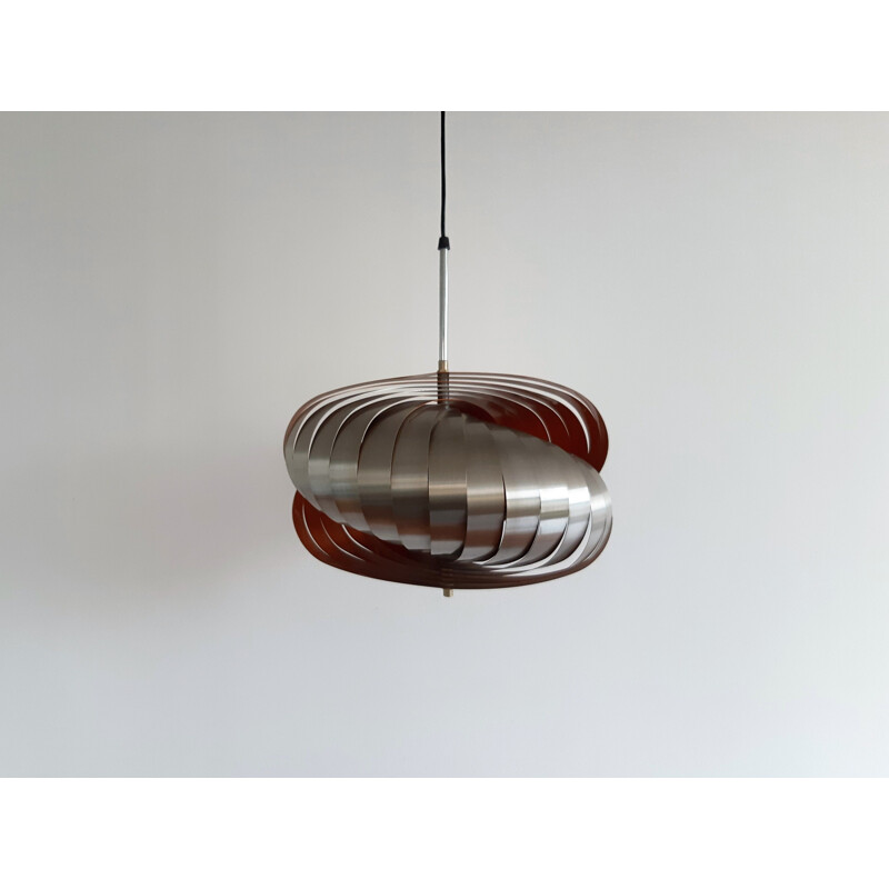 Spiral Kinetics vintage hanglamp van Henri Mathieu 1970