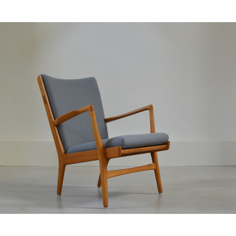 Danish lounge armchair in oak, Hans WEGNER - 1950s