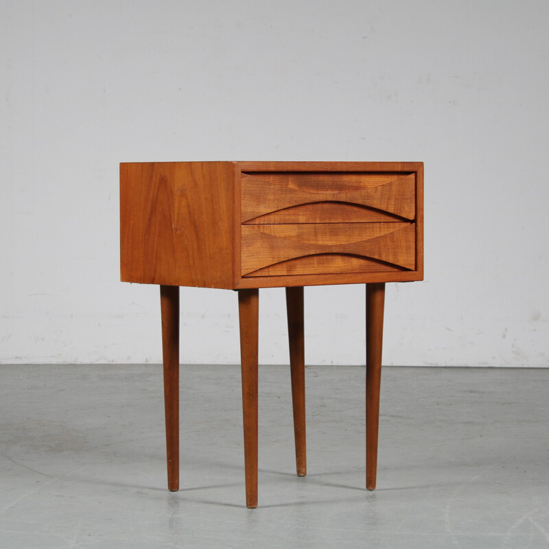 Vintage night table by Arne Vodder for Sibast Denmark 1950s