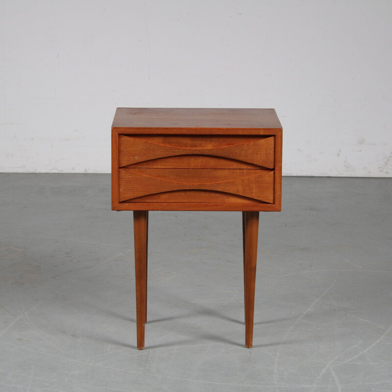 Vintage night table by Arne Vodder for Sibast Denmark 1950s