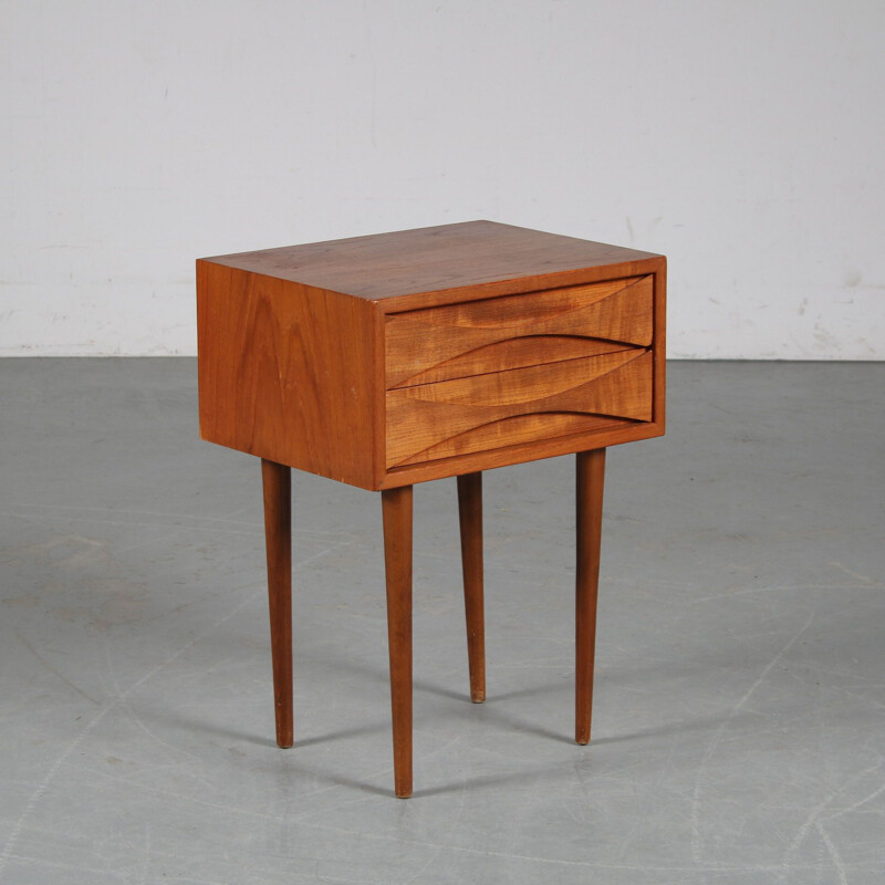 Vintage night table by Arne Vodder for Sibast Denmark 1950s