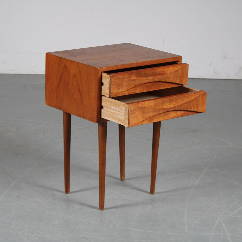 Vintage night table by Arne Vodder for Sibast Denmark 1950s