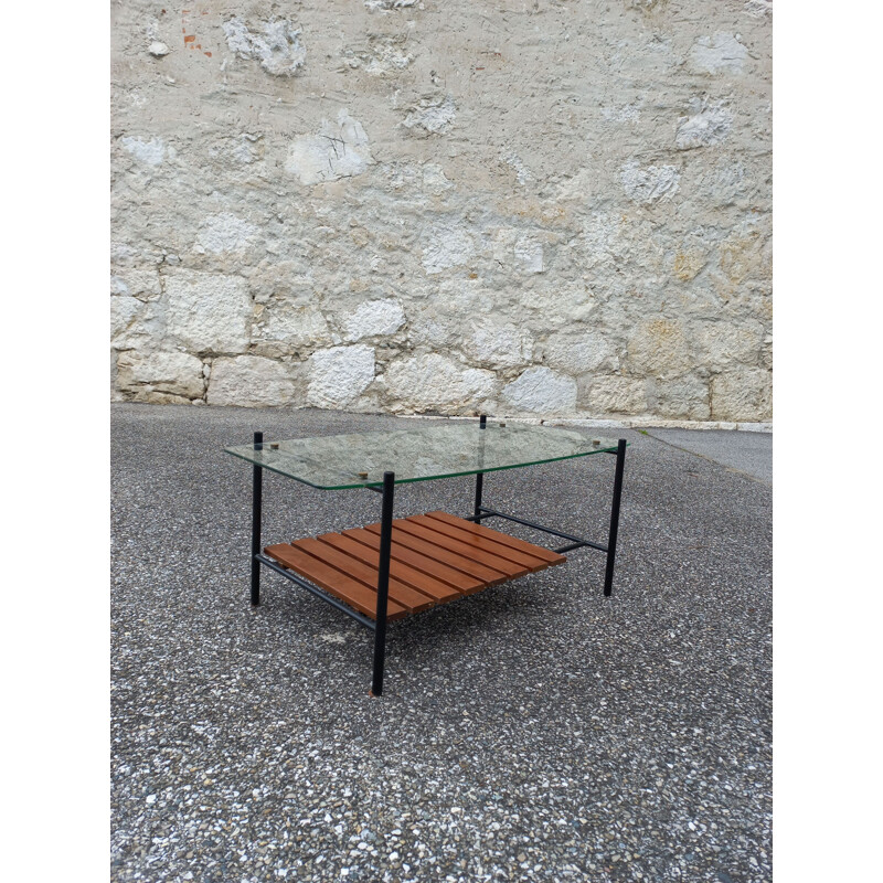 Vintage coffee table by Jean René Caillette 1950s