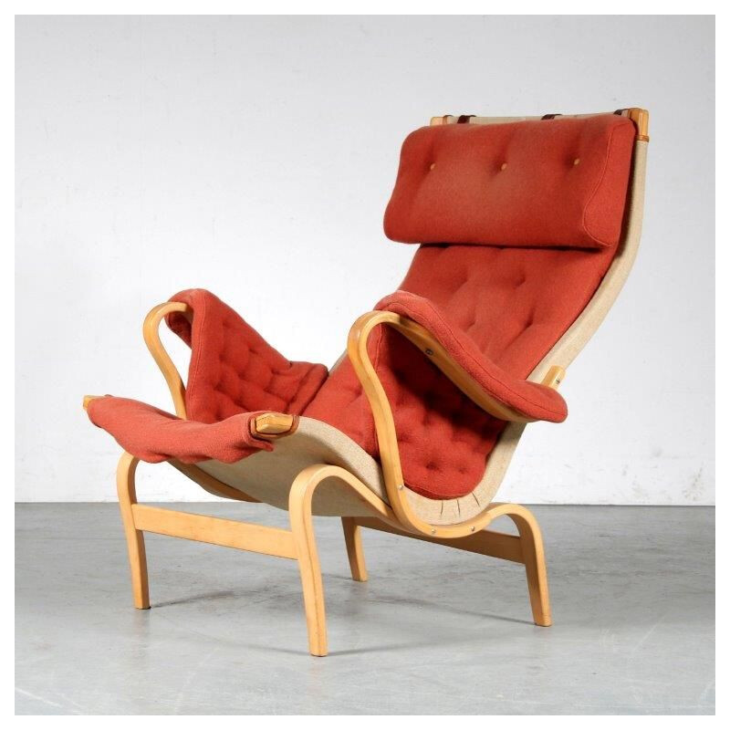 Vintage Pernilla chair by Bruno Mathsson for Dux Sweden 1960s