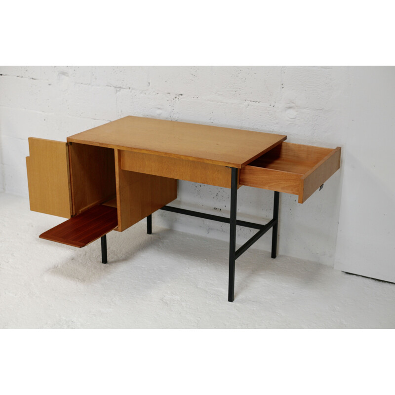 Vintage desk by Jacques HItier France 1950s