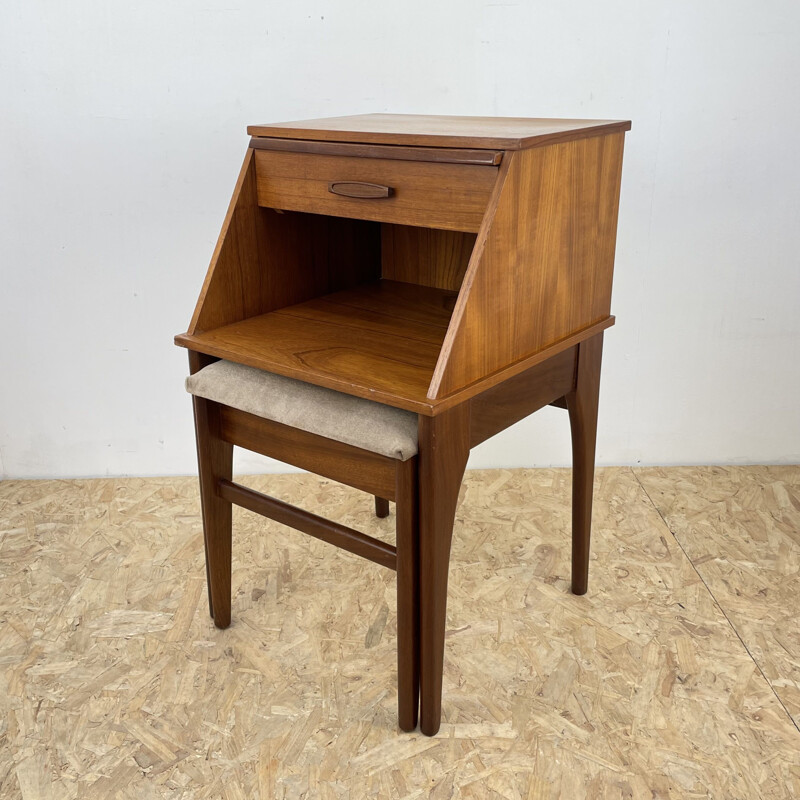 Vintage teak secretary by Chippy Heath, UK 1960