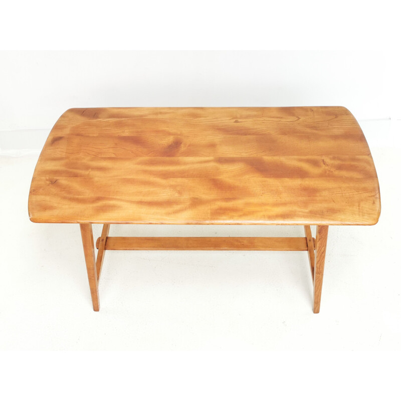 Table vintage Ercol Windsor CC41 en hêtre et orme par Lucian Ercolani 1960
