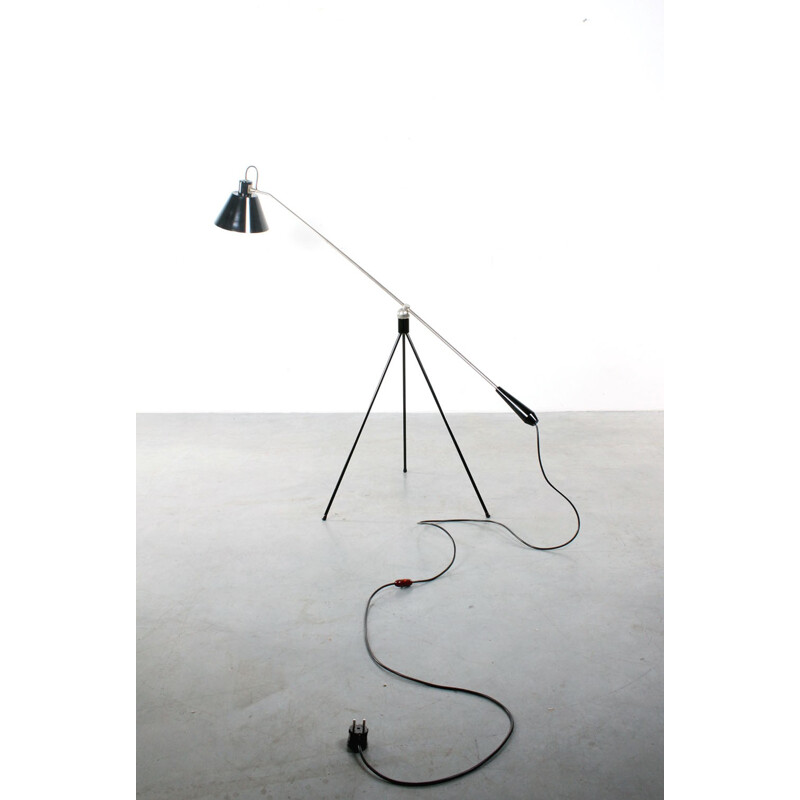 Artiforte "Magneto" floor lamp in metal, H.FILLEKES - 1950s