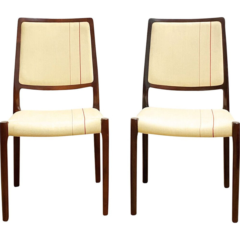 Ein Paar Vintage-Stühle aus Mahagoni von Niels O. Moller für J.L. Moller, Dänemark 1950