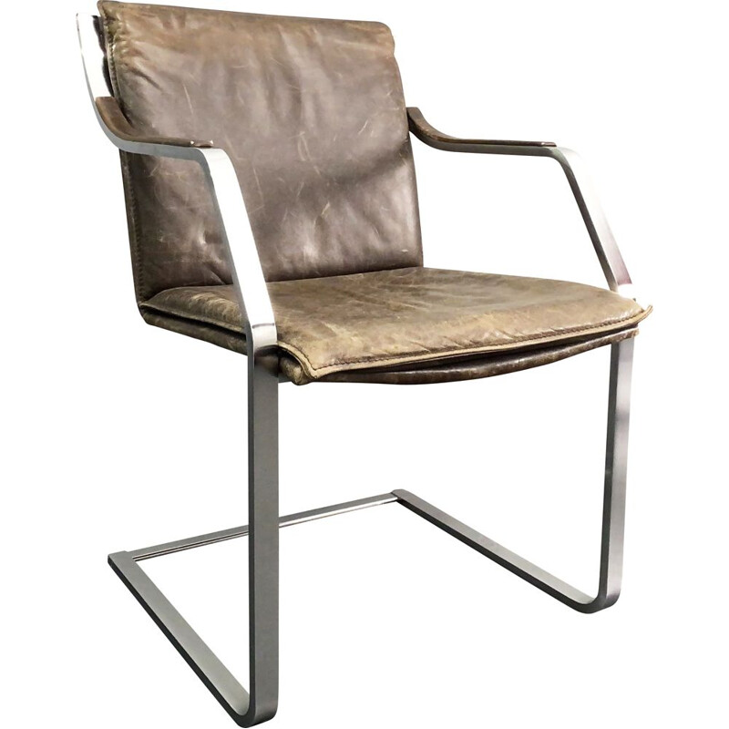 Vintage cantilever chair model Pattino by Rudolf Glatzel for Walter Knoll art collection Drei Punkt