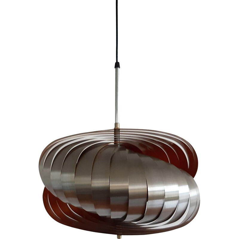 Spiral Kinetics vintage hanglamp van Henri Mathieu 1970