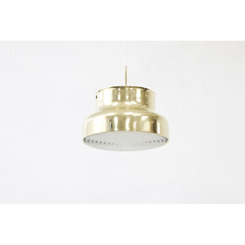 Vintage messing bumling plafondlamp van Anders Pehrson voor Ateljé Lyktan, Zweden.
