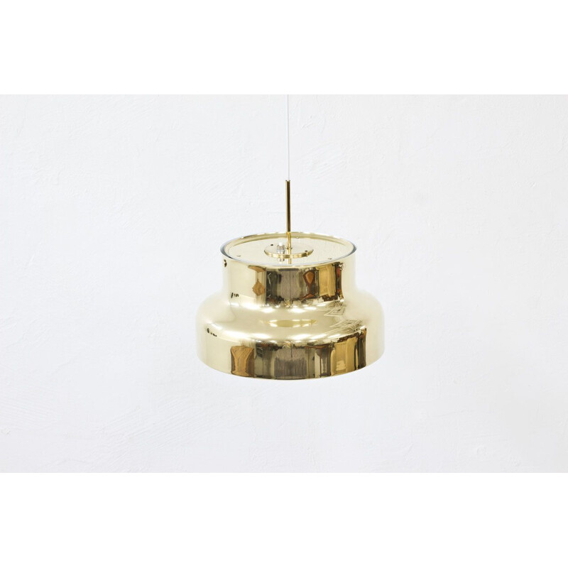 Lámpara de techo bumling de latón vintage de Anders Pehrson para Ateljé Lyktan, Suecia.