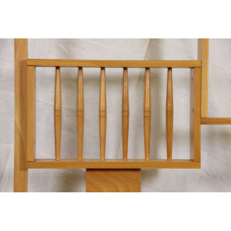 Vintage Czech wooden railing 1980s