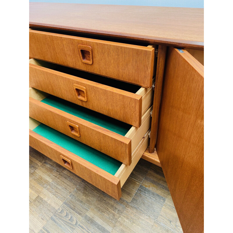 Credenza vintage in teak di Oswald Vermaercke, Belgio 1960