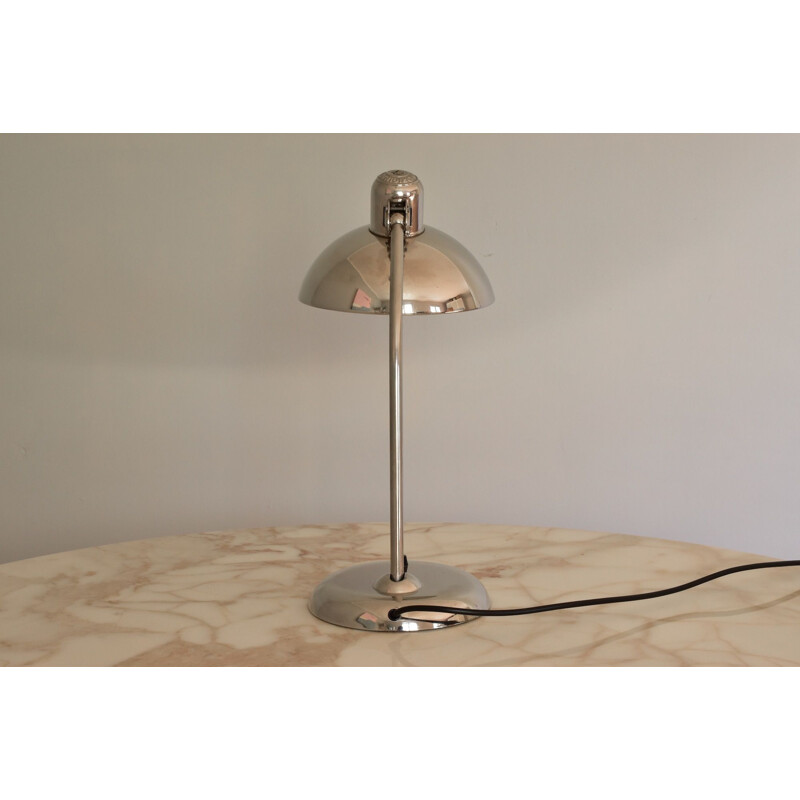 Lampada da tavolo vintage cromata modello 6556 di Christian Dell per Kaiser Idell Bauhaus, Germania