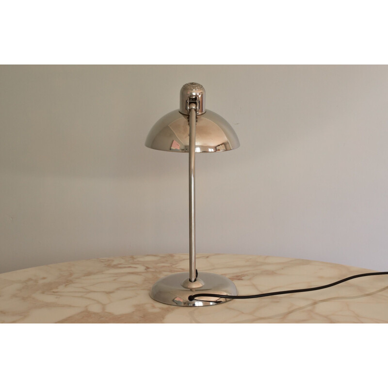 Vintage chrome table lamp model 6556 by Christian Dell for Kaiser Idell Bauhaus, Germany