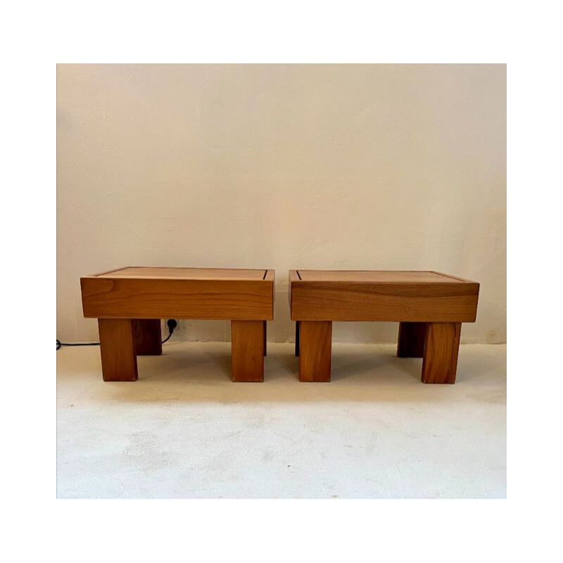 Pair of vintage Regain sofa ends 1970s