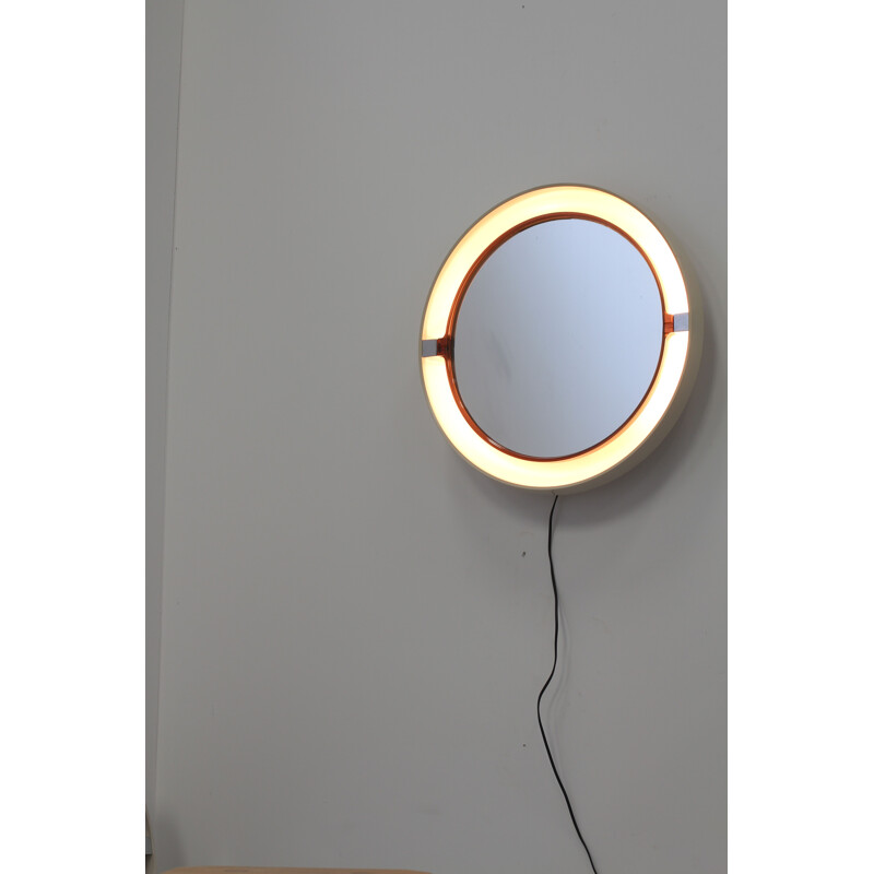 Miroir vintage rétro-éclairant 1970