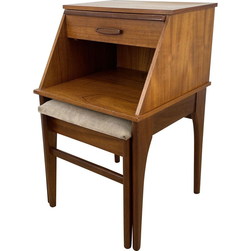 Vintage teak secretary by Chippy Heath, UK 1960