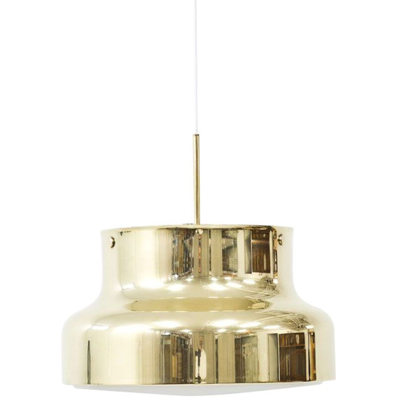 Lámpara de techo bumling de latón vintage de Anders Pehrson para Ateljé Lyktan, Suecia.