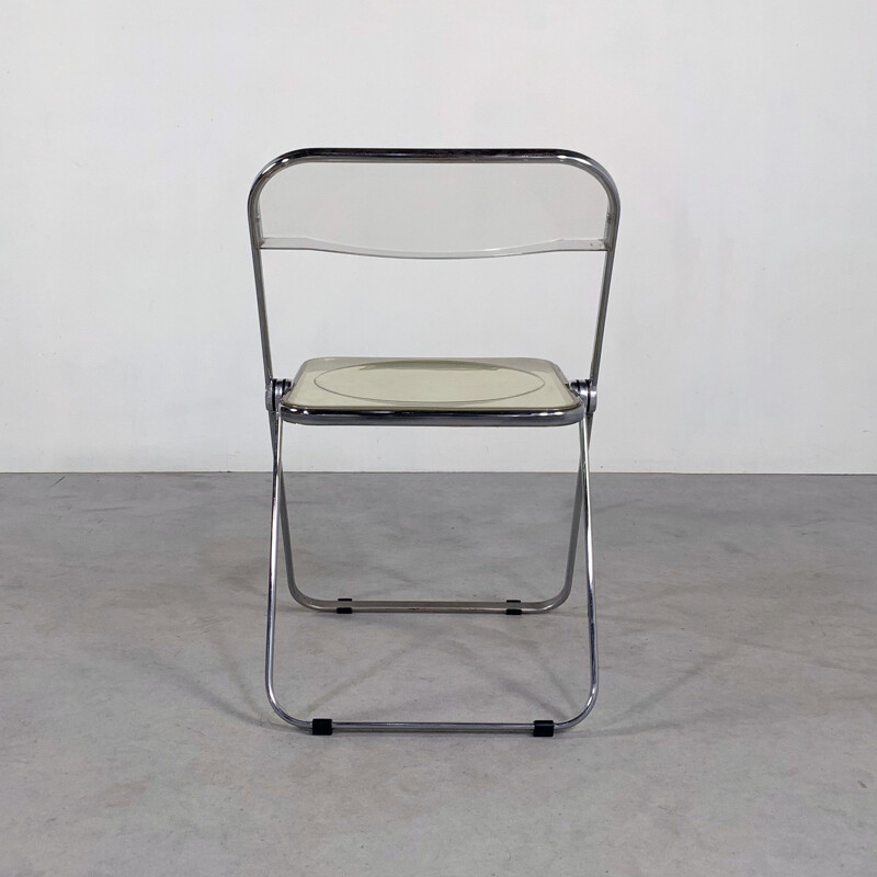 Vintage folding chair Lucite Plia by Giancarlo Piretti for Castelli 1960s