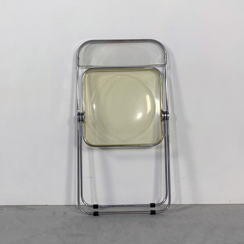 Vintage folding chair Lucite Plia by Giancarlo Piretti for Castelli 1960s