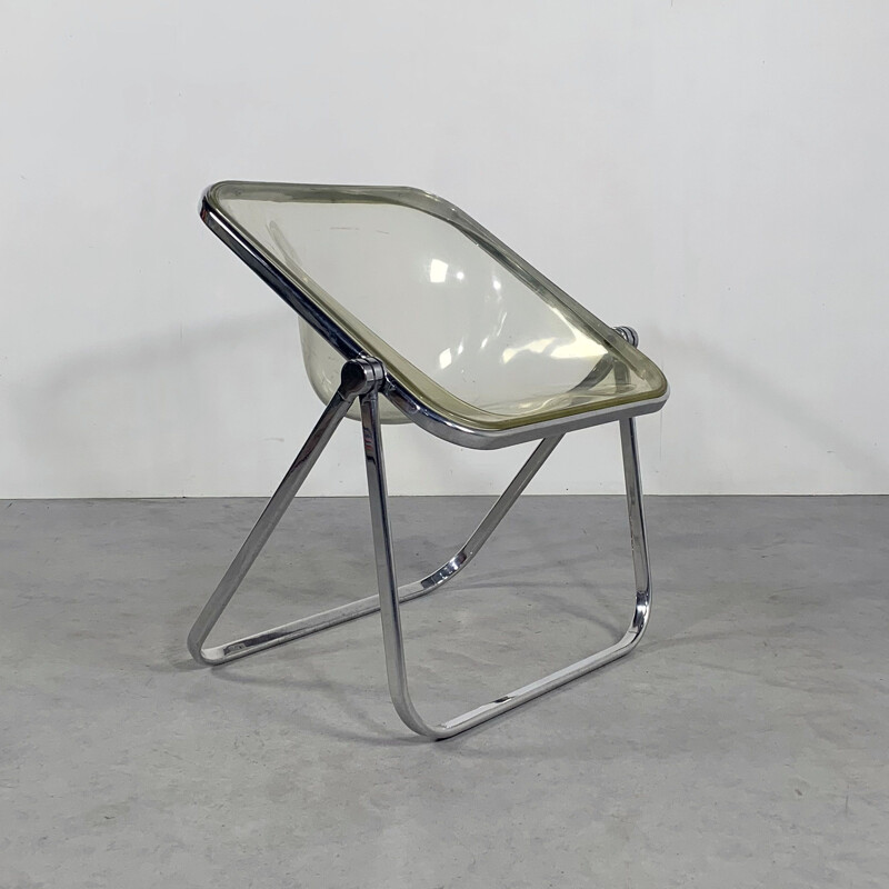 Vintage Lucite Plona chair by Giancarlo Piretti for Castelli 1970s