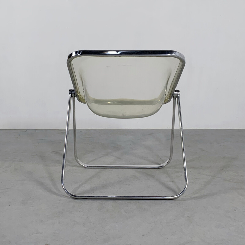 Vintage Lucite Plona chair by Giancarlo Piretti for Castelli 1970s