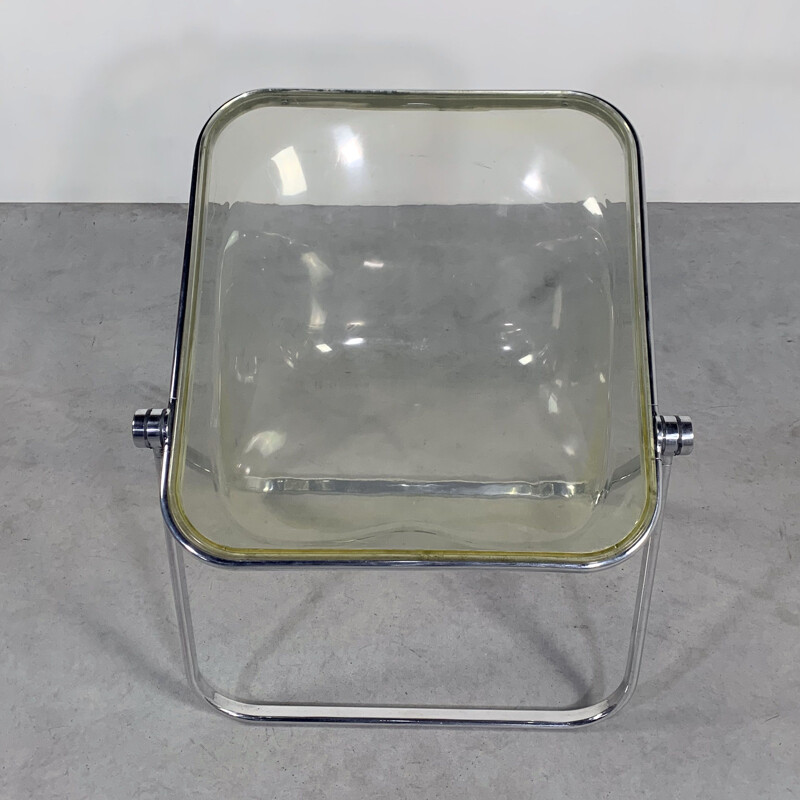 Vintage Lucite Plona chair by Giancarlo Piretti for Castelli 1970s