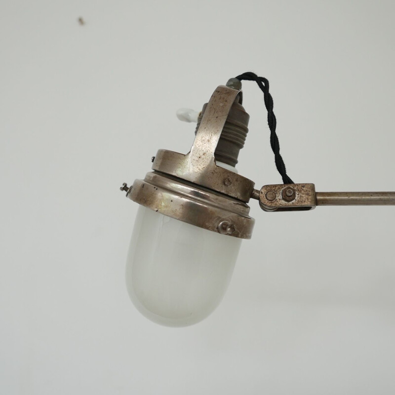 Vintage industriële wandlamp Frankrijk 1930
