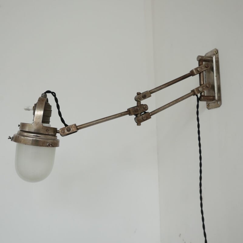 Industrial wall lamp France 1930