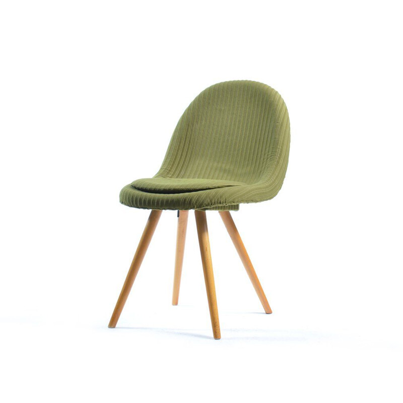 Mid century shell chair fiberglass by Frantisek Jirak, Czechoslovakia 1960s