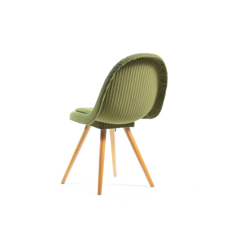 Mid century shell chair fiberglass by Frantisek Jirak, Czechoslovakia 1960s