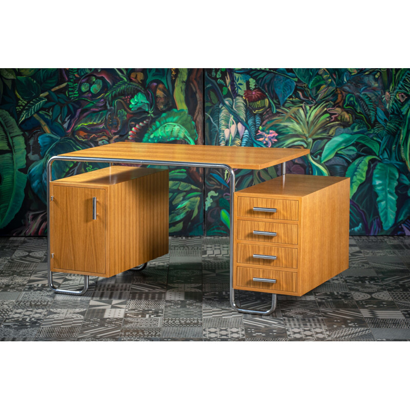 Vintage tubular desk Mücke-Melder Fryštát  Type 06 De Mücke Melder 1930s